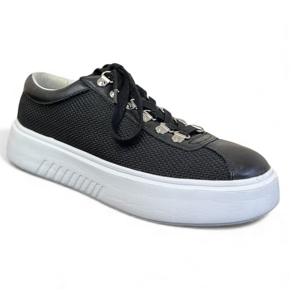 GEOX Nhenbus Leather + Mesh Fashion Sneaker
